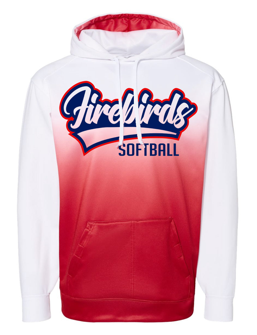 Ombre Red Hoodie