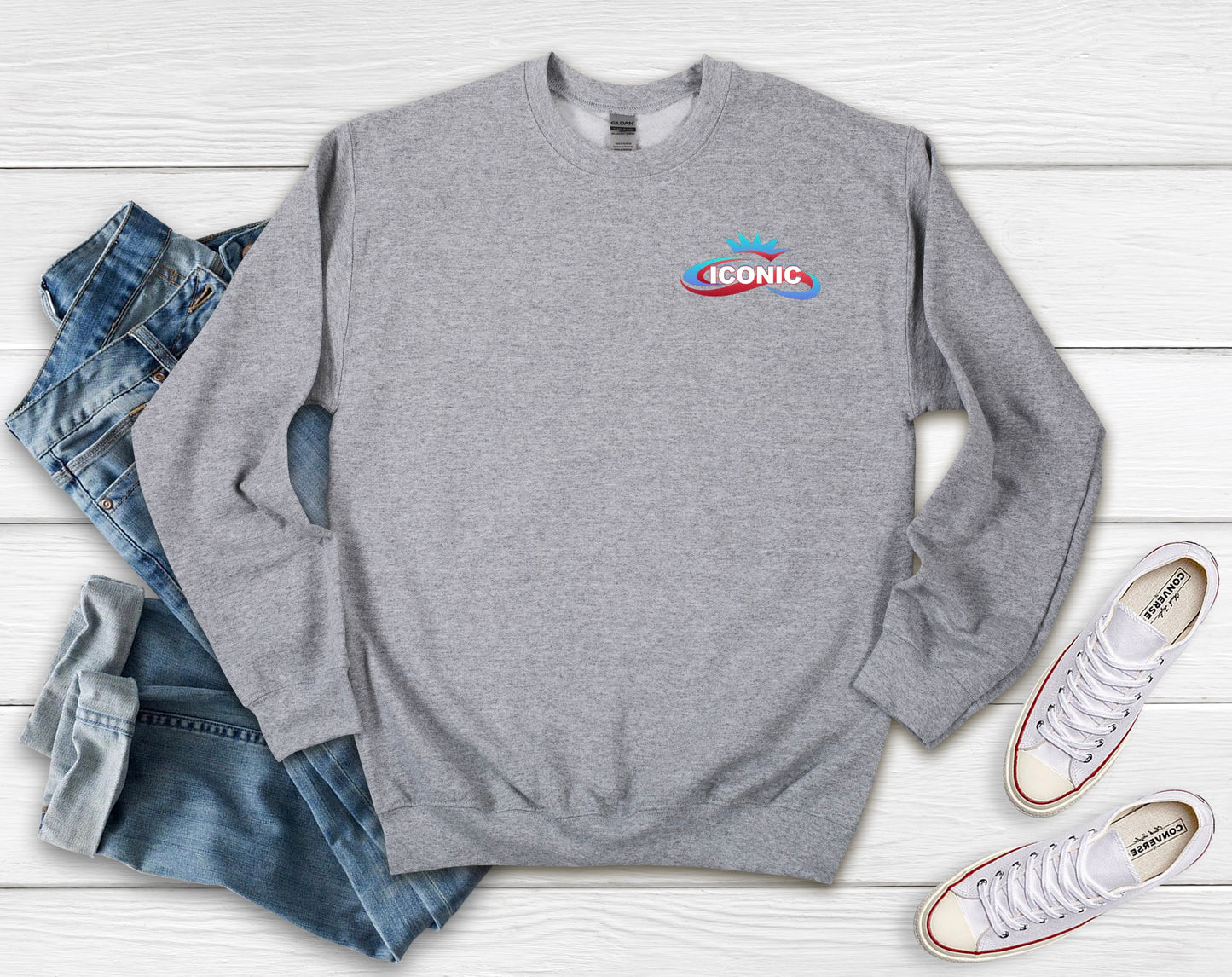 Iconic Pocket Logo Crewneck
