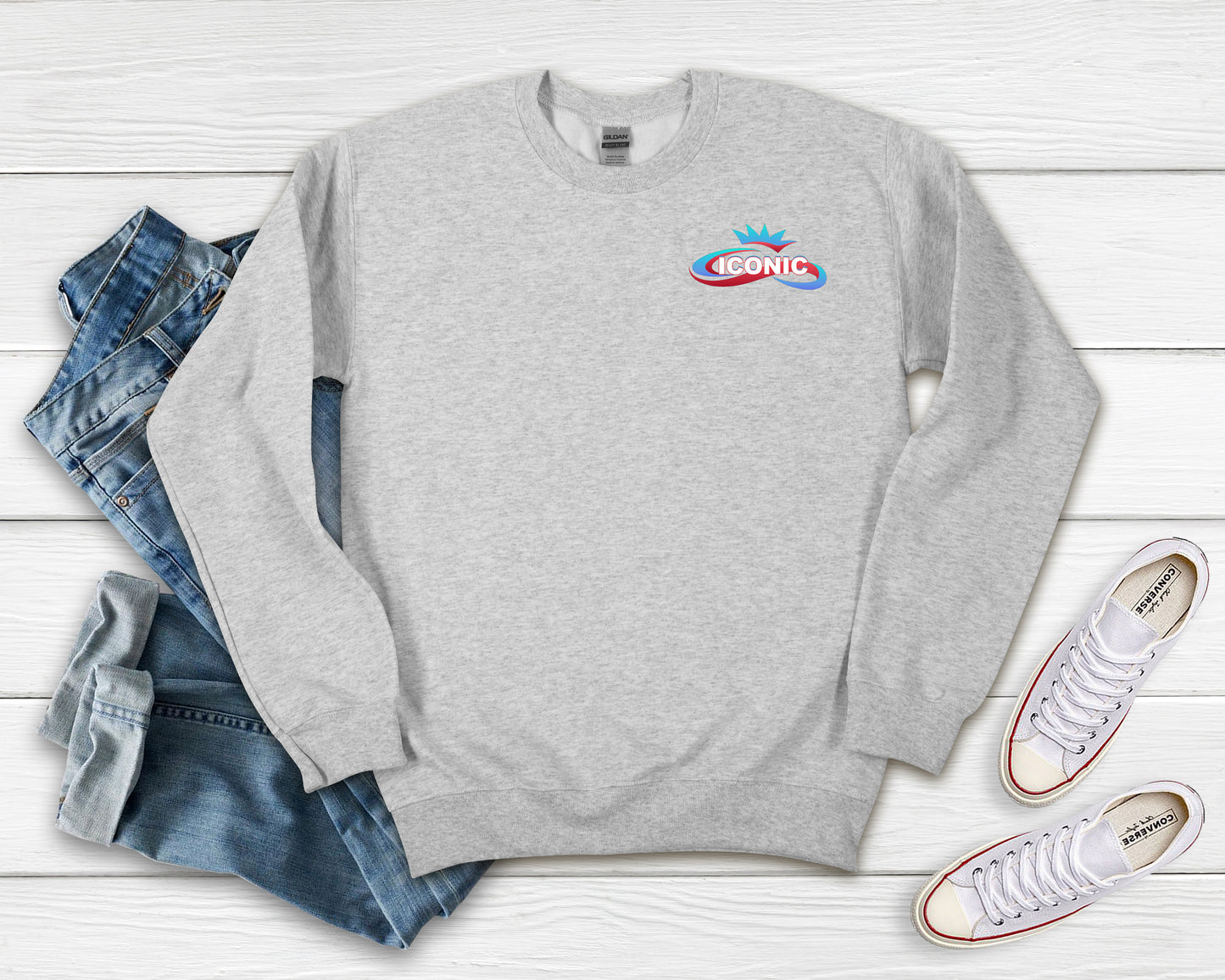 Iconic Pocket Logo Crewneck