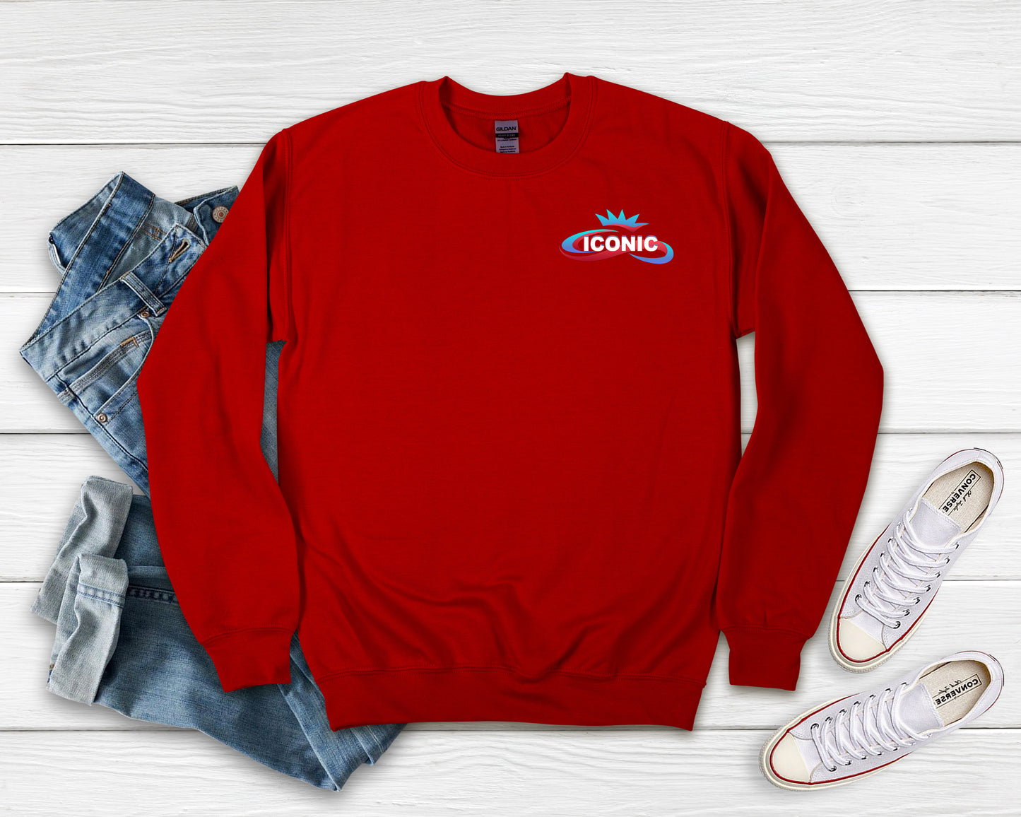 Iconic Pocket Logo Crewneck