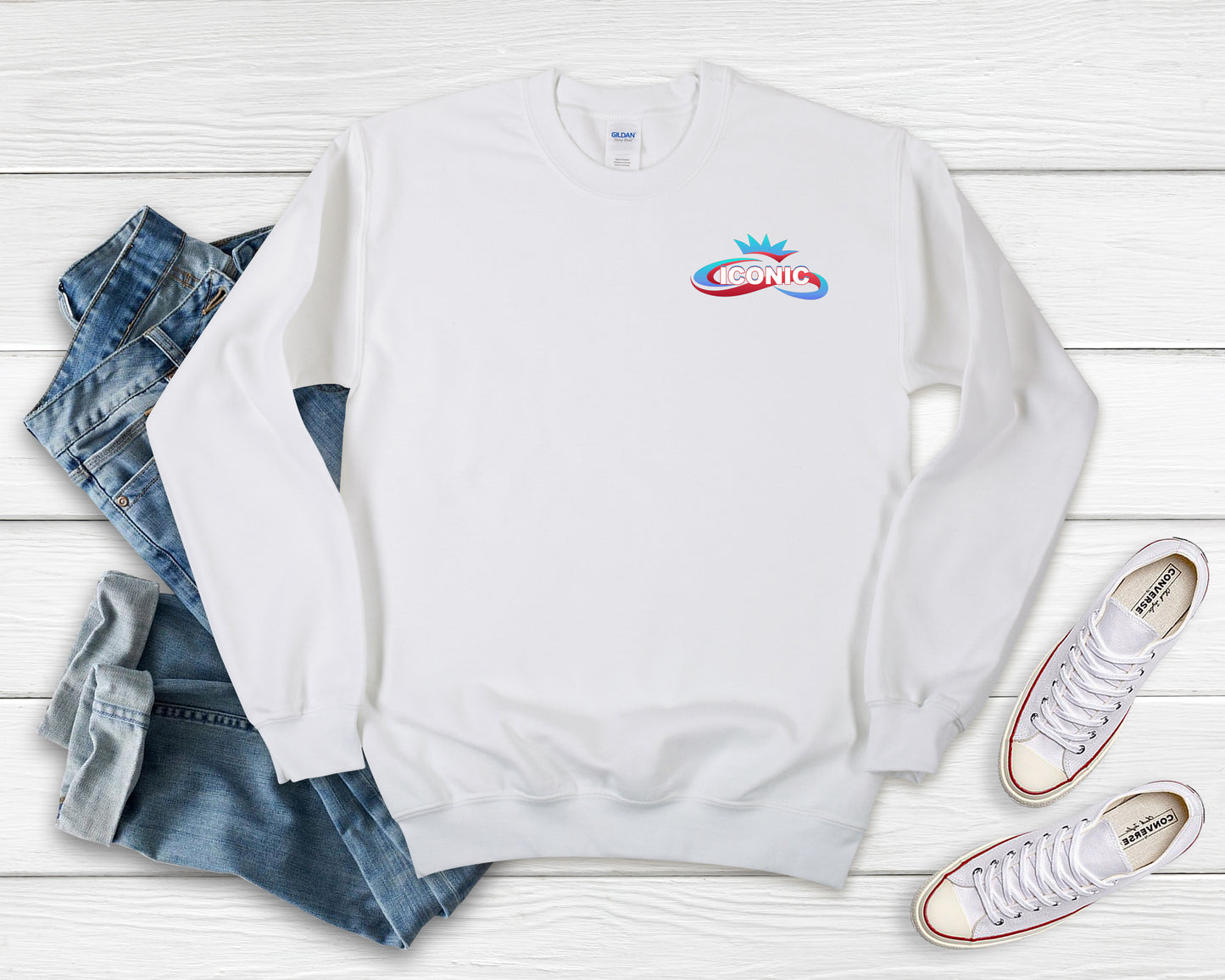 Iconic Pocket Logo Crewneck