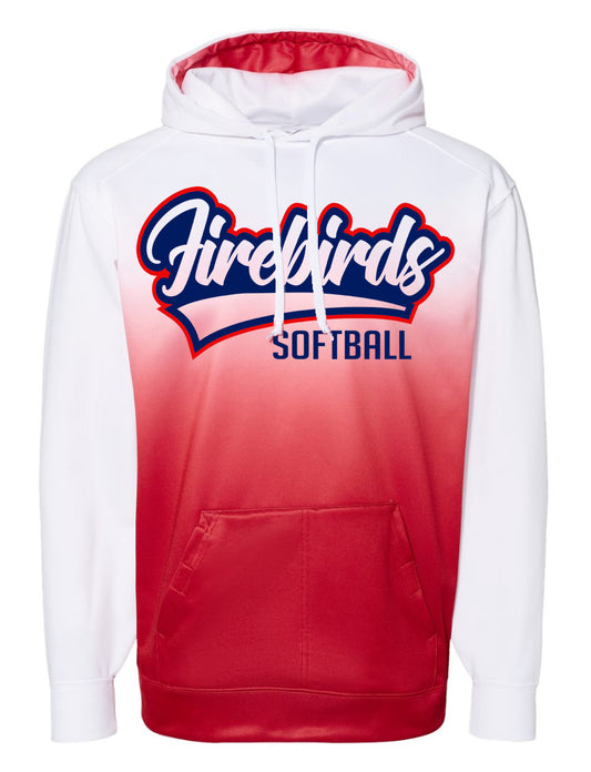 Ombre Red Hoodie