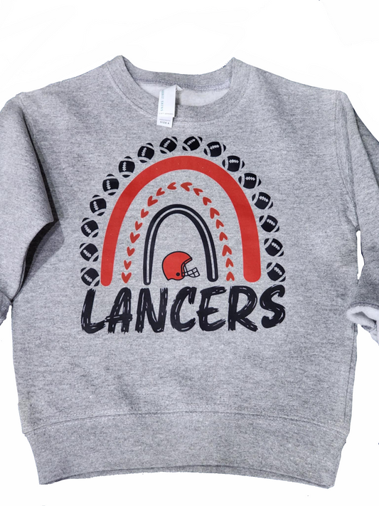 Lancer Rainbow TODDLER crewneck